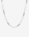 Collares Cortos Perlas Collar Corto Perlas Y Metal - Plateado Rodio