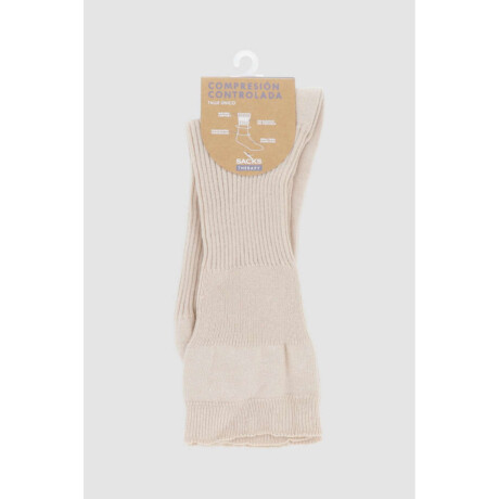 Medias compresión controlada de dama Beige