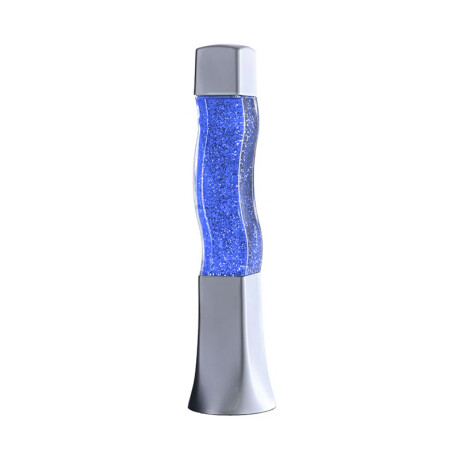 Lámpara De Lava Glitter Azul