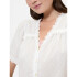 V-SS VNK RUFFLE LACE TOP NEW OFF WHITE