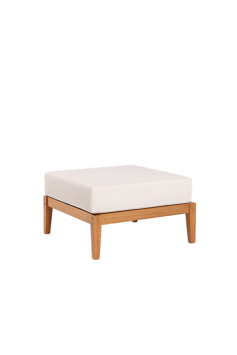 CANNES PUFF - PUFF CANNES ACQUABLOCK CRUDO 70x70x40CM JATOBA 