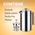 Cafetera Prensa Francesa Aluminio Embolo 1 Litro Doble Pared Cafetera Prensa Francesa Aluminio Embolo 1 Litro Doble Pared