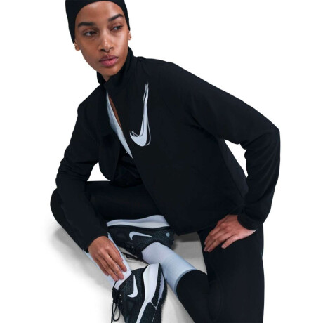 Abrigo Nike Swoosh de Mujer Negro