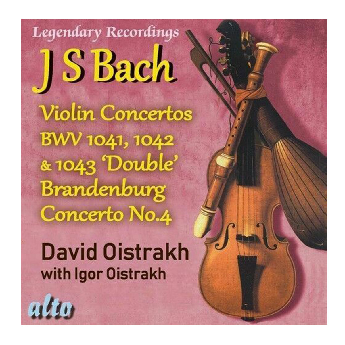 Oistrakh, David - Bach Violin Cons 1 2 3 Plus Brandenburg Con No.4 - Cd 