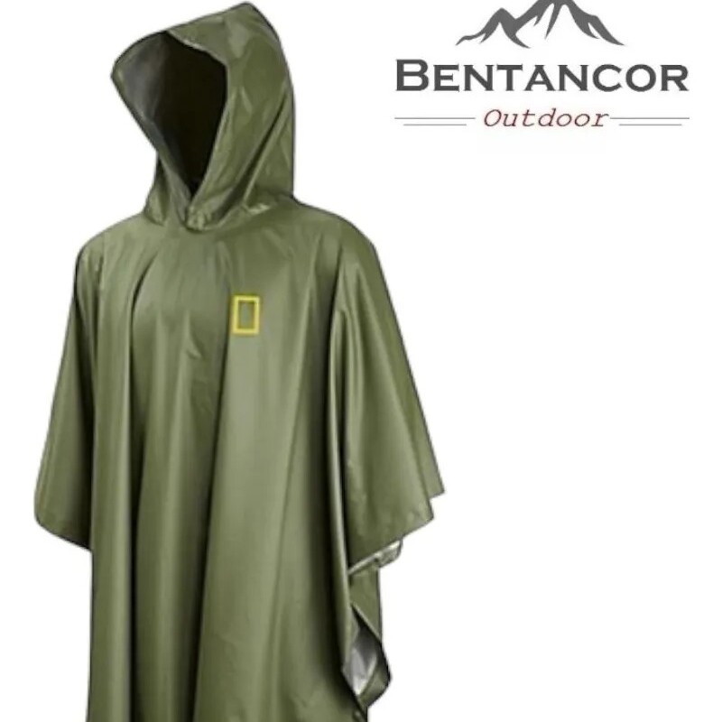 Poncho De Lluvia National Geographic Impermeable verde