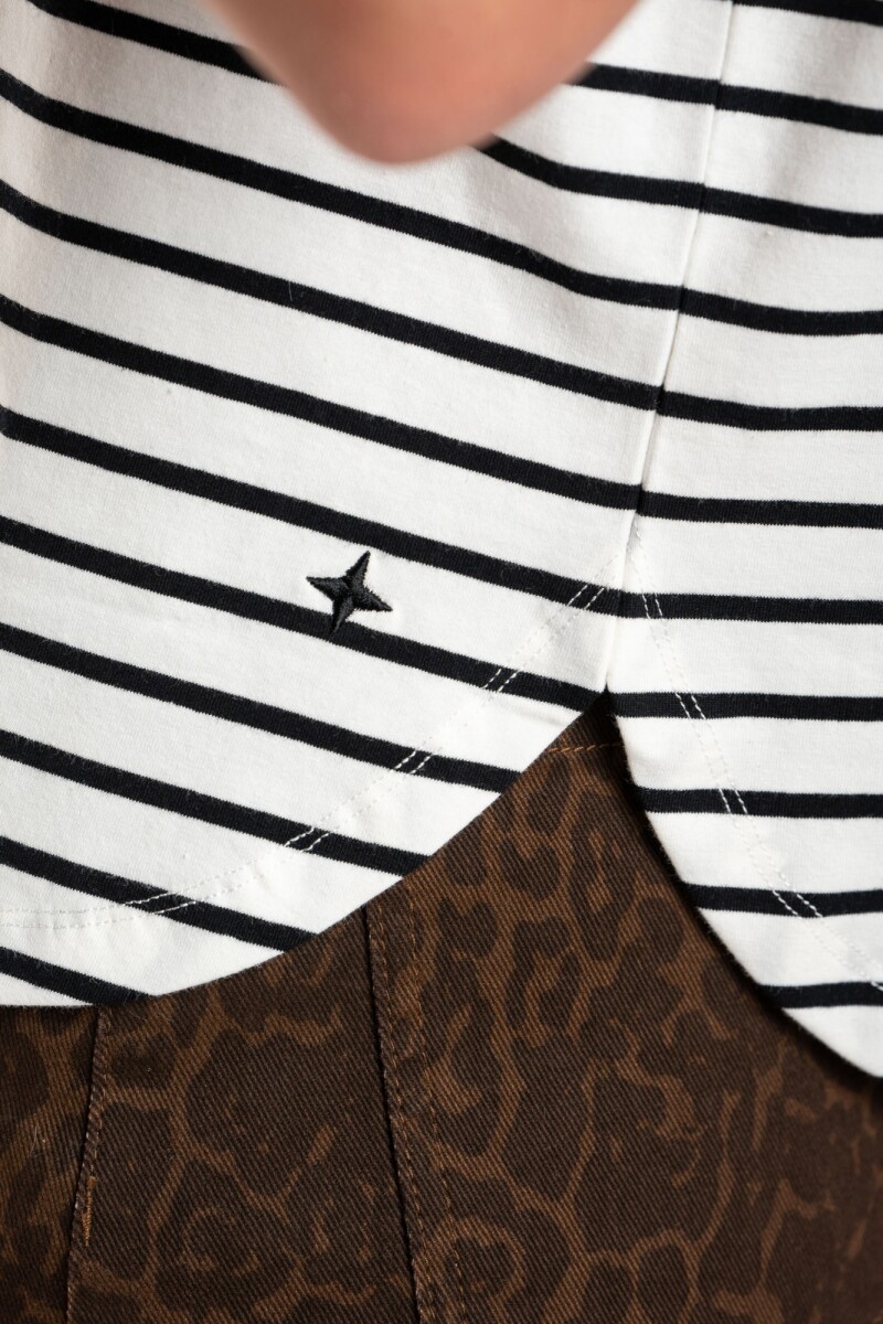 Remera Algodón A Rayas Nacar