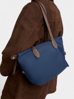 Bolso Shopper De Nylon S azul-marino