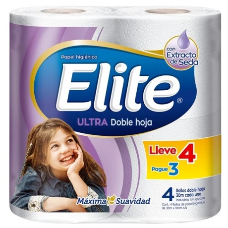 PAPEL HIGIENICO ELITE ULTRA DOBLE HOJA 30 MT OFERTA 4X3 PAPEL HIGIENICO ELITE ULTRA DOBLE HOJA 30 MT OFERTA 4X3