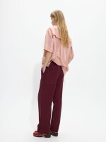 Pantalón Fluido 100% Lyocell burdeos