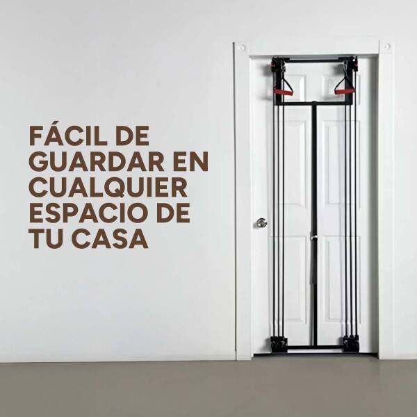 Tower 200 Ejercitador MultiFuncion Gym Tensores Resistentes Color Negro