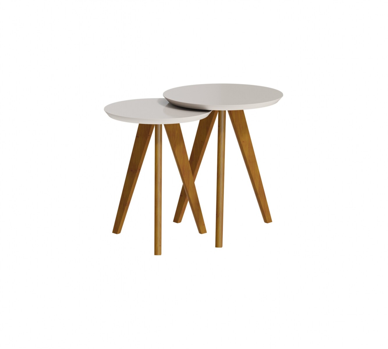 Mesa Lateral Classic - Conjunto - Línea Manhattan - Blanco 