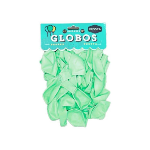 Globo Pastel x50 Und Fessta VERDE