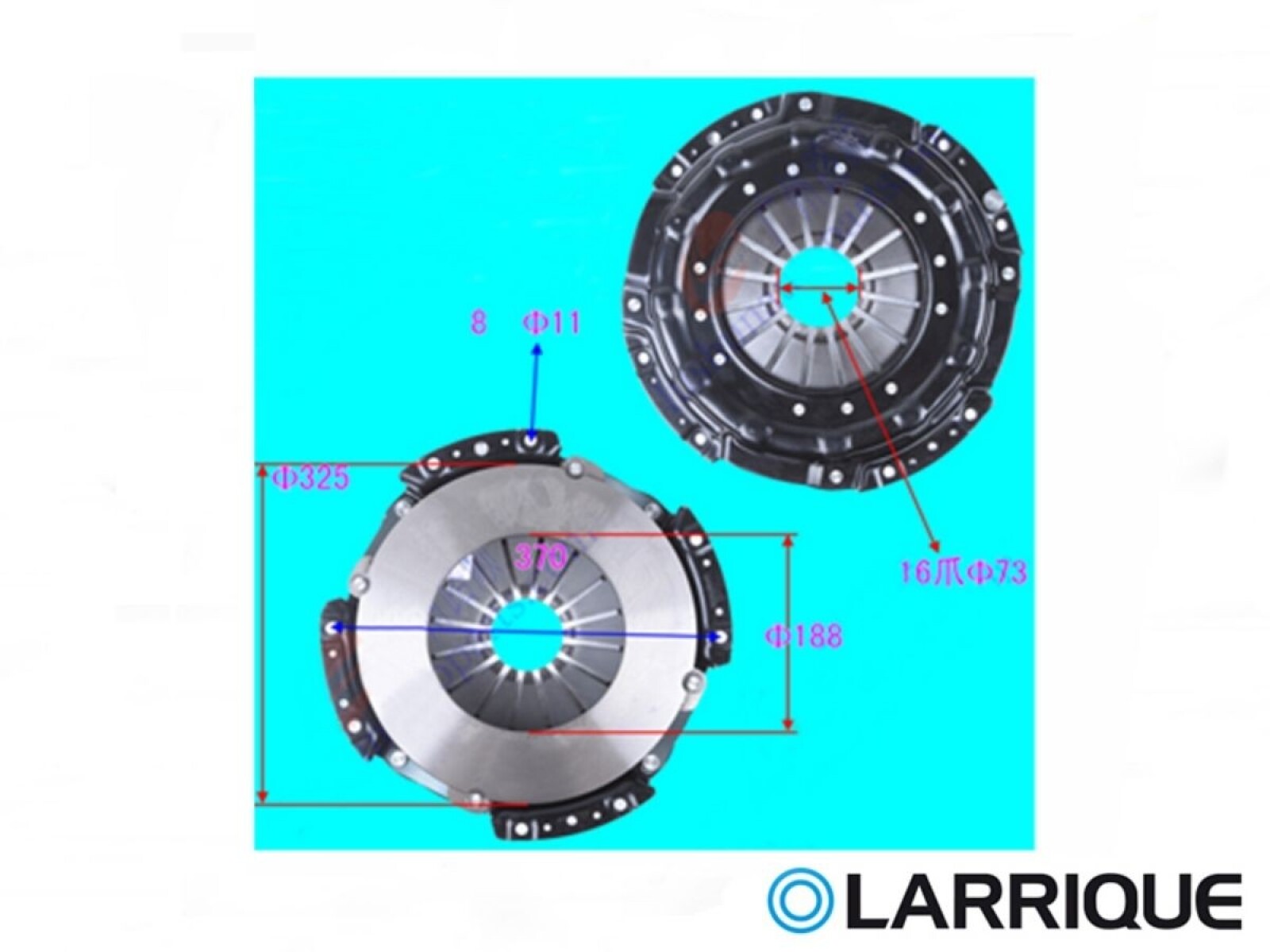 Placa Embrague Aeolus Dfa 1063 C125, Jac Camion Liviano 1048 4.5 Ton 07-25 Ø325 