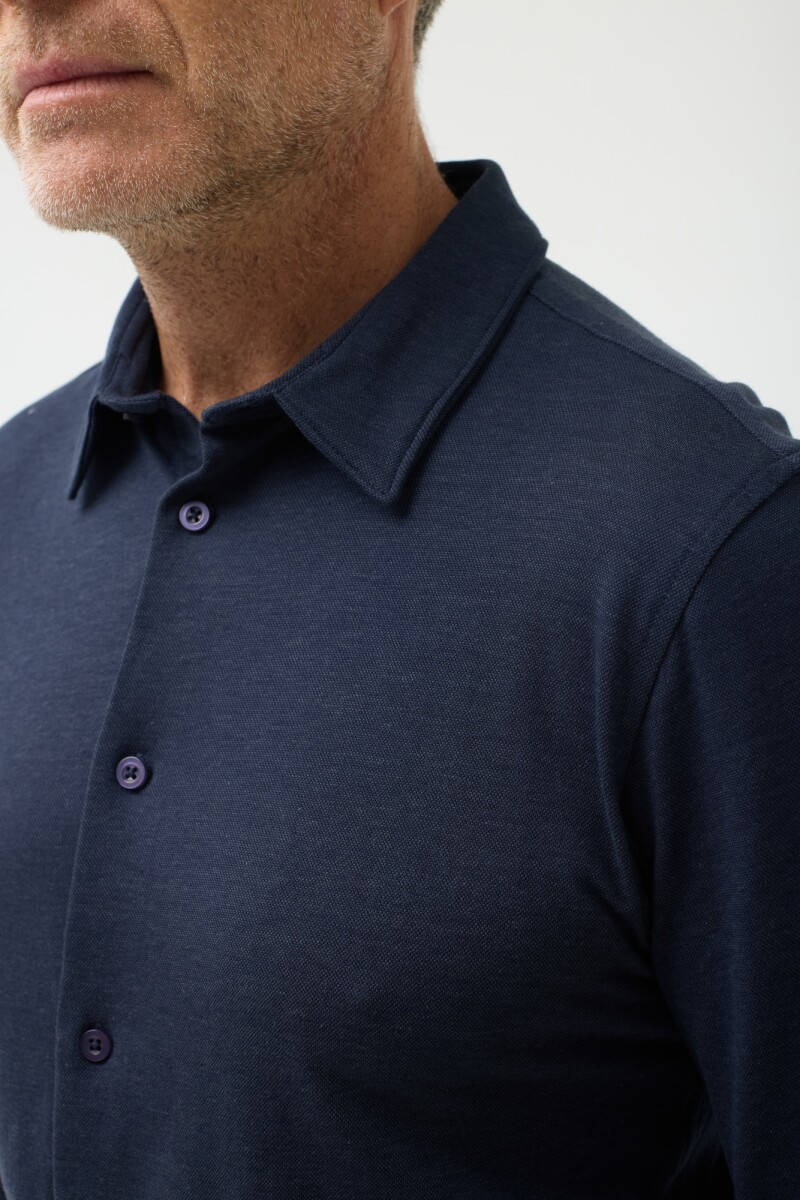 Camisa Pique AZUL