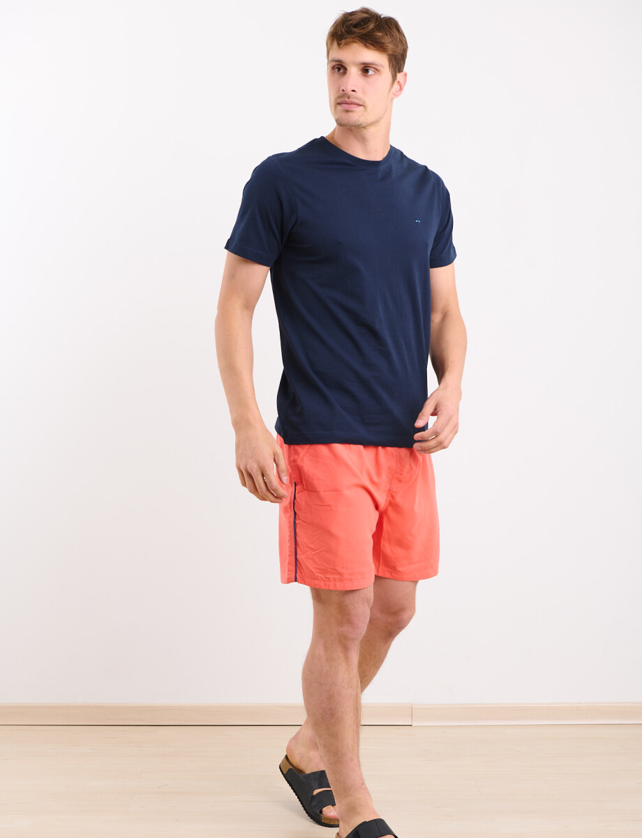 520658 T-SHIRT HARRINGTON LABEL Azul Oscuro