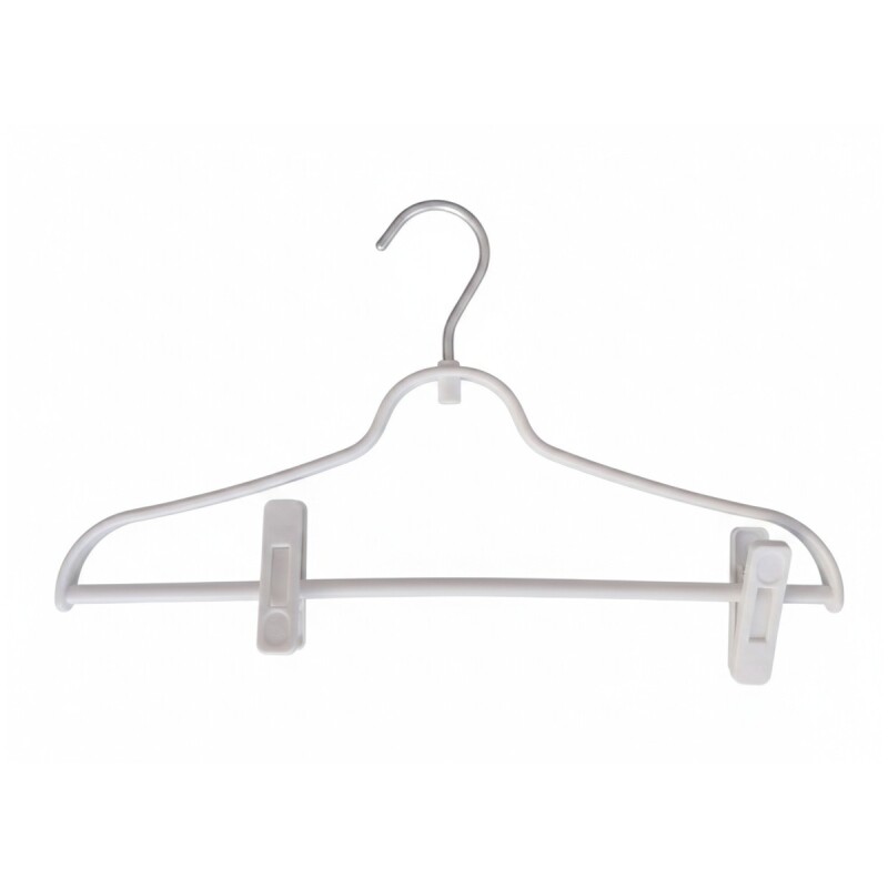 PERCHA PLAST BLANCO C/GANCHO 40X22CM Unica