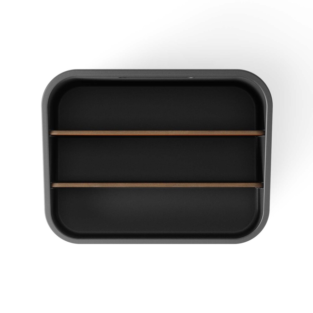 ORGANIZADOR PLASTICO-RECICLADO-Y-MADERA NEGRO BELLWOOD PACKET
