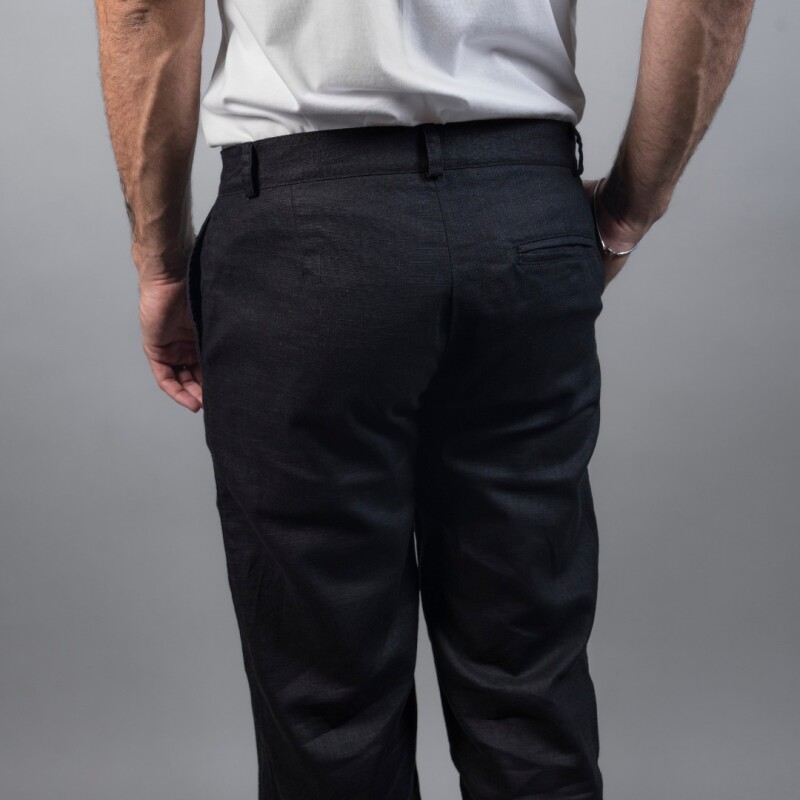 Pantalón de Lino NEGRO