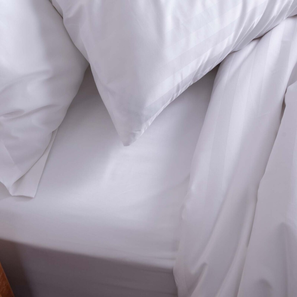 JGO SÁBANAS KING ALGODON BLANCO HOTELERAS 500 HILOS