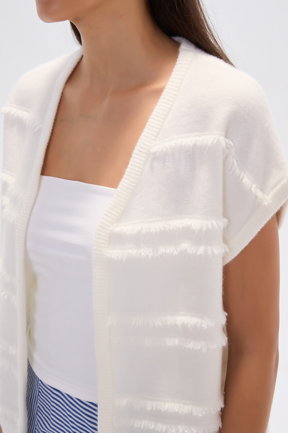 Poncho Punchy Marfil / Off White