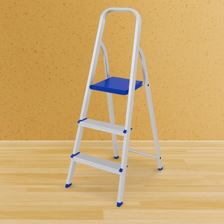 Escalera Plegable de Aluminio Mor 3 Peldaños Escalera Plegable de Aluminio Mor 3 Peldaños