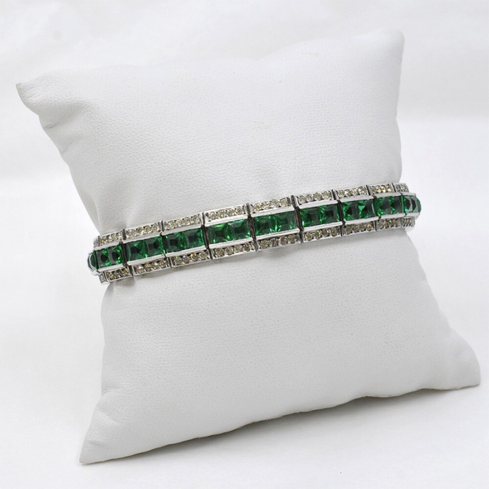 Magnifica Pulsera Antigua En Plata Y Piedras Sinteticas Con Punzon Frances. Circa 1880-1920'S Aprox. Magnifica Pulsera Antigua En Plata Y Piedras Sinteticas Con Punzon Frances. Circa 1880-1920'S Aprox.