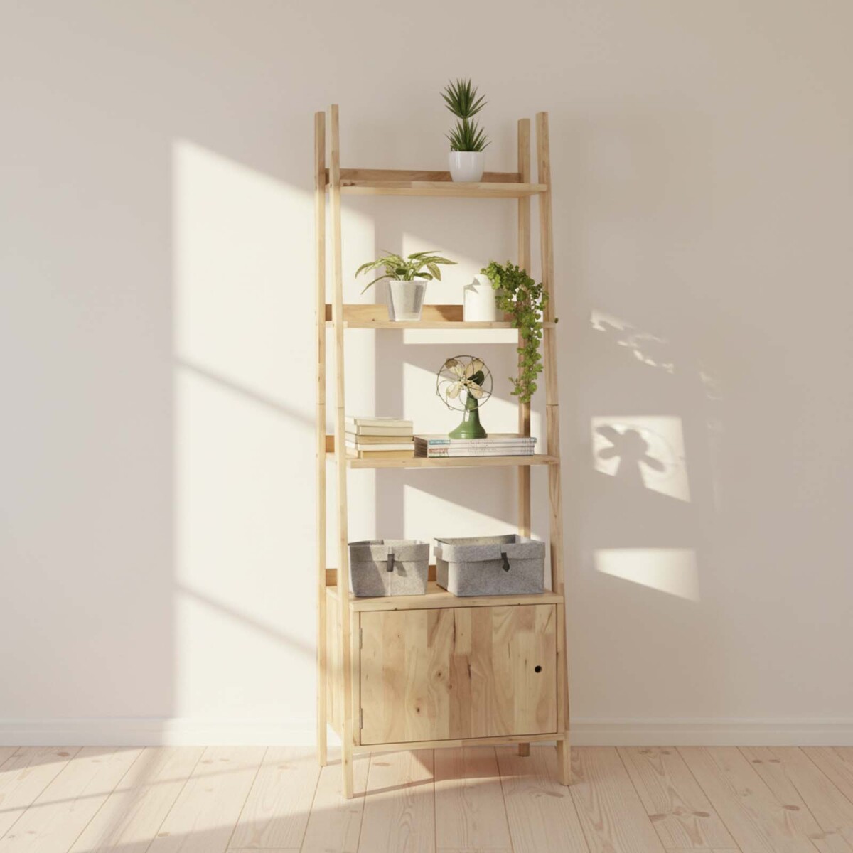 ESTANTERIA - MADERA NATURAL-BEIGE MONTANA NATURAL 