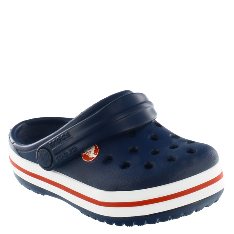 Zuecos Infantiles Crocs Crocband Clog Azul Marino - Rojo