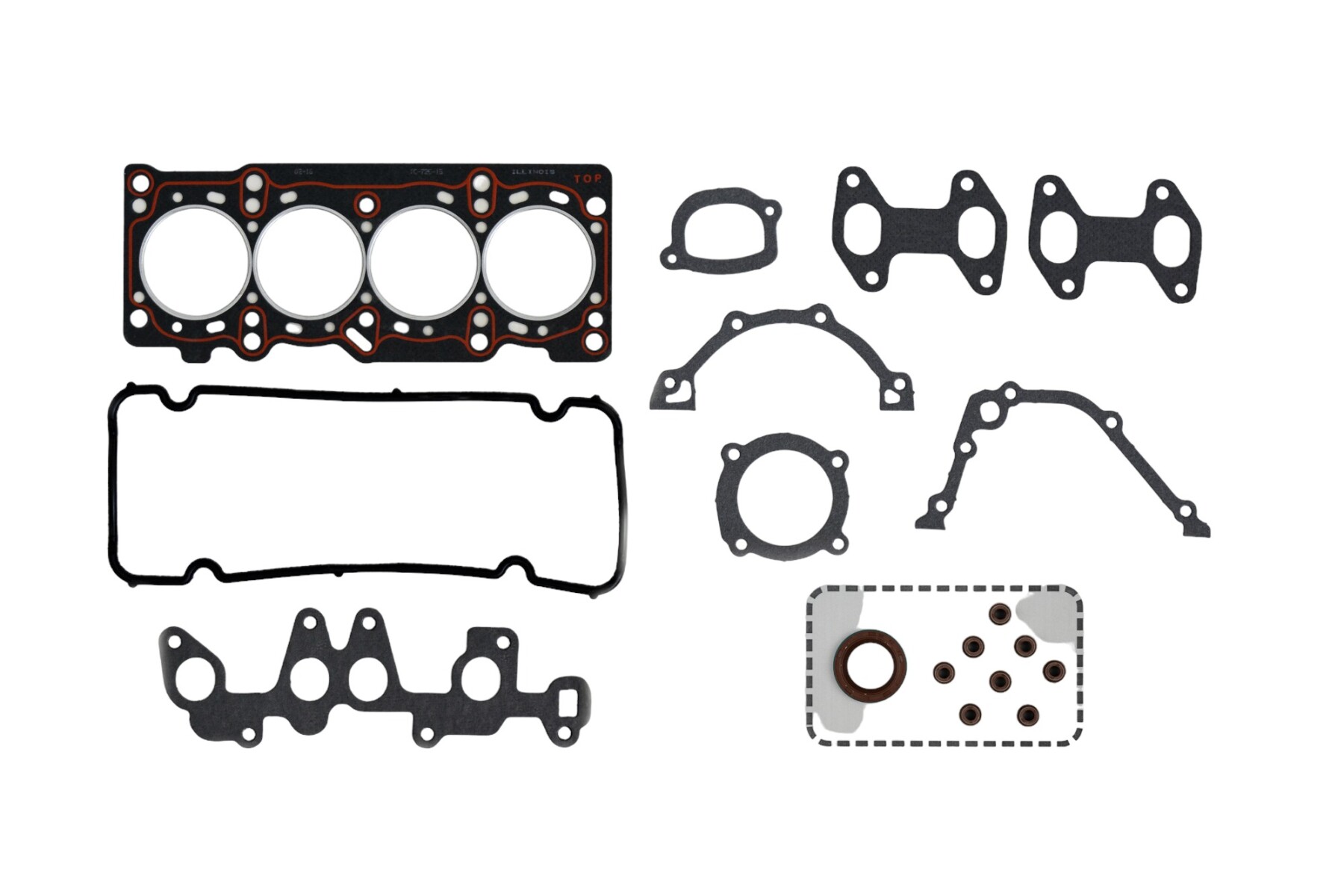 JUNTA FIAT JGO. JUNTAS C/RET. FIRE SEICENTO CINQUECENTO 1.0 ILLINOIS 