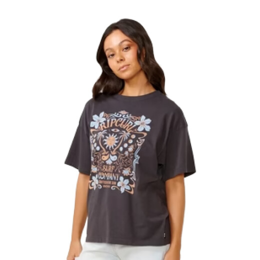 Remera Rip Curl Utopian Dreams Heritage Tee - Negro Remera Rip Curl Utopian Dreams Heritage Tee - Negro
