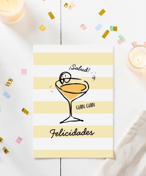 Tarjeta felicidades 10x15 DISEÑO 5