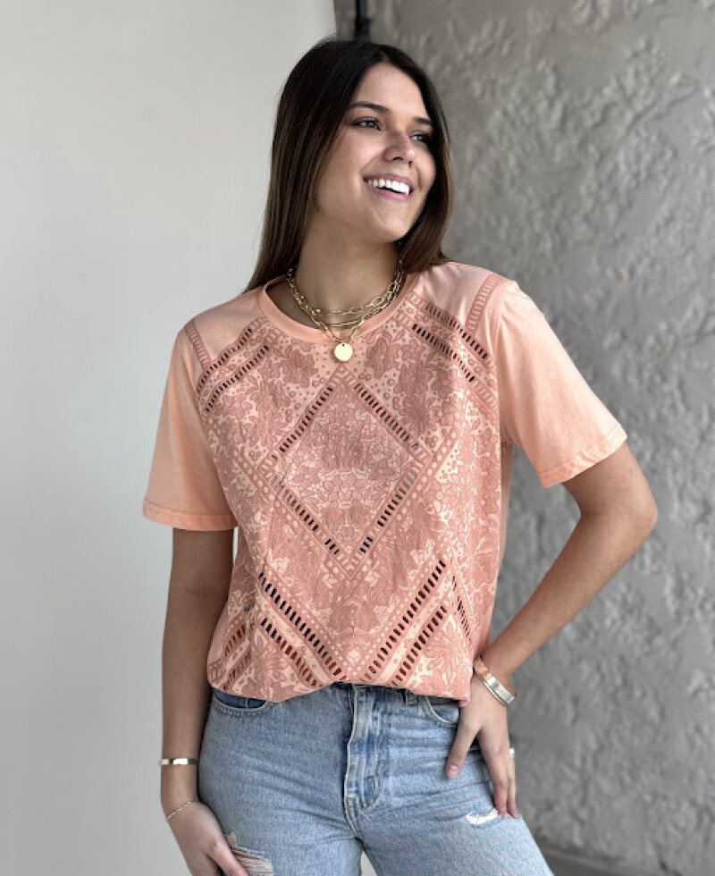 Remera Georgia salmón