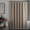 Cortina de baño lisa beige