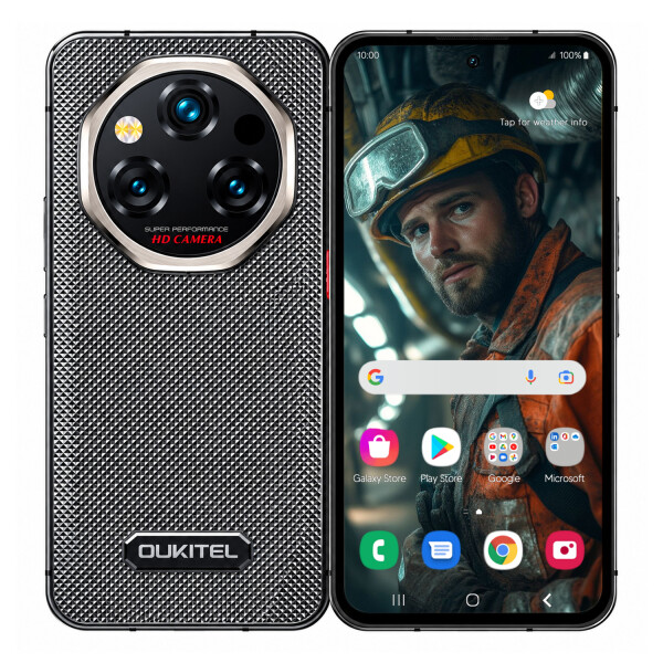 Celular De Trabajo Oukitel Wp210 5g 36(12+24)gb 512gb Amoled 108mp CEL OUKITEL WP210 5G 12/512GB NEGRO