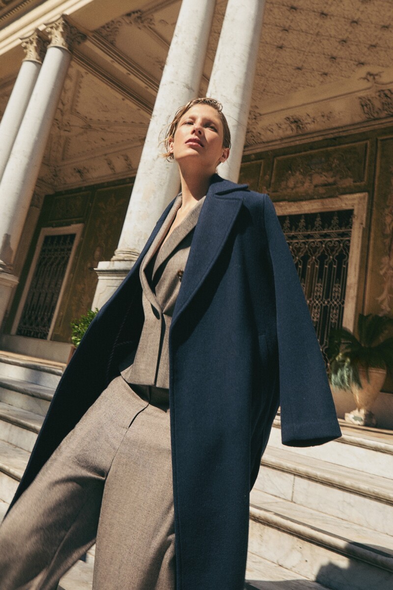 Tapado con solapa - azul marino 