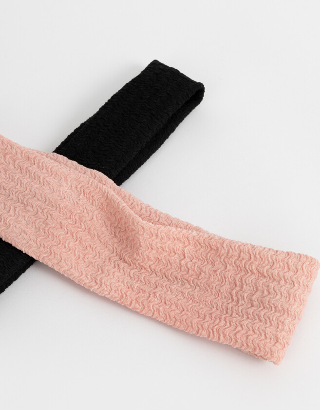 Vinchas Sets Set por 2 Set De Vinchas Texturadas - Combinacion Bicolor