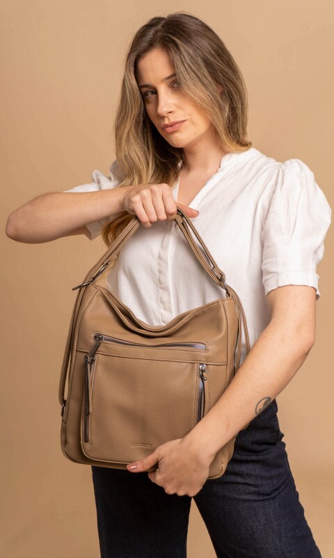 CARTERA MOCHILA CALENDULA TOPO