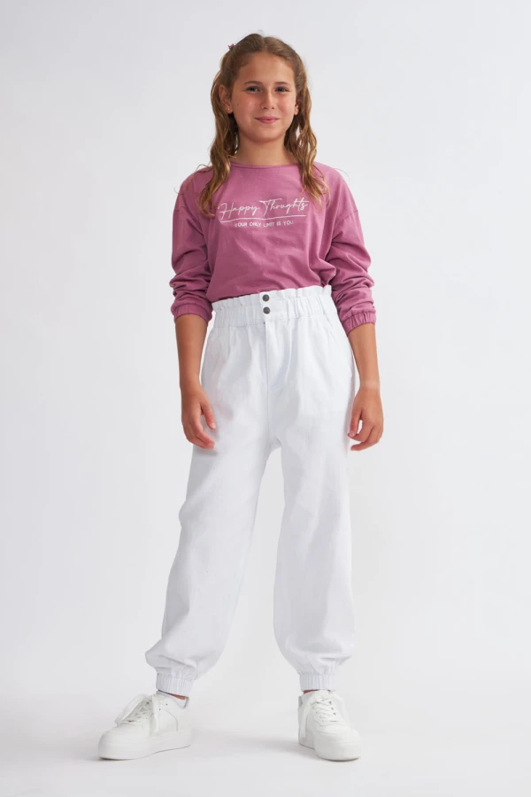 Pantalón baggy Crudo