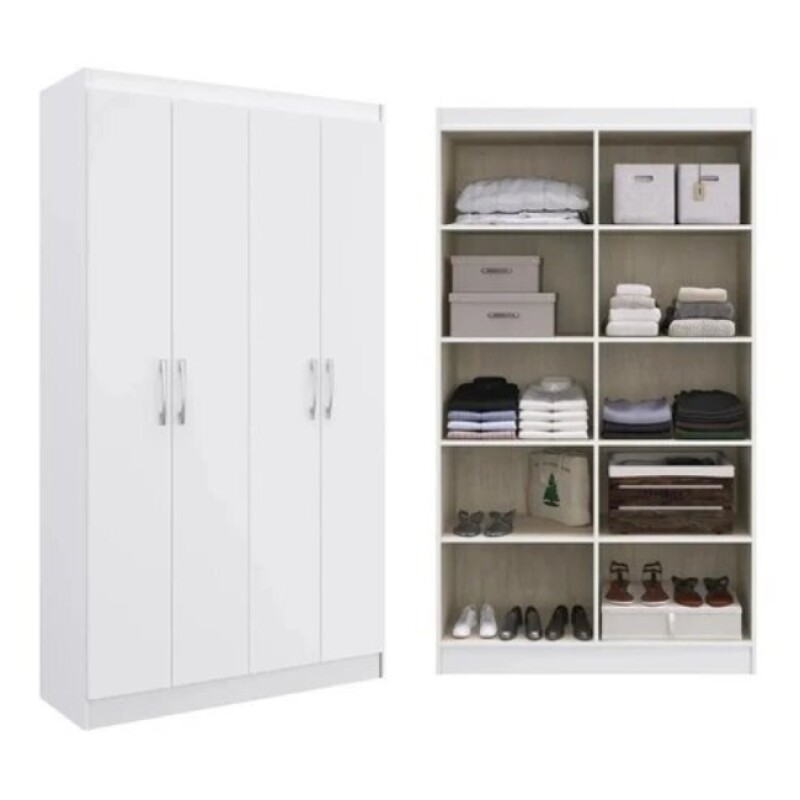 Multiuso Doble 4 Puertas Blanco Multiuso Doble 4 Puertas Blanco