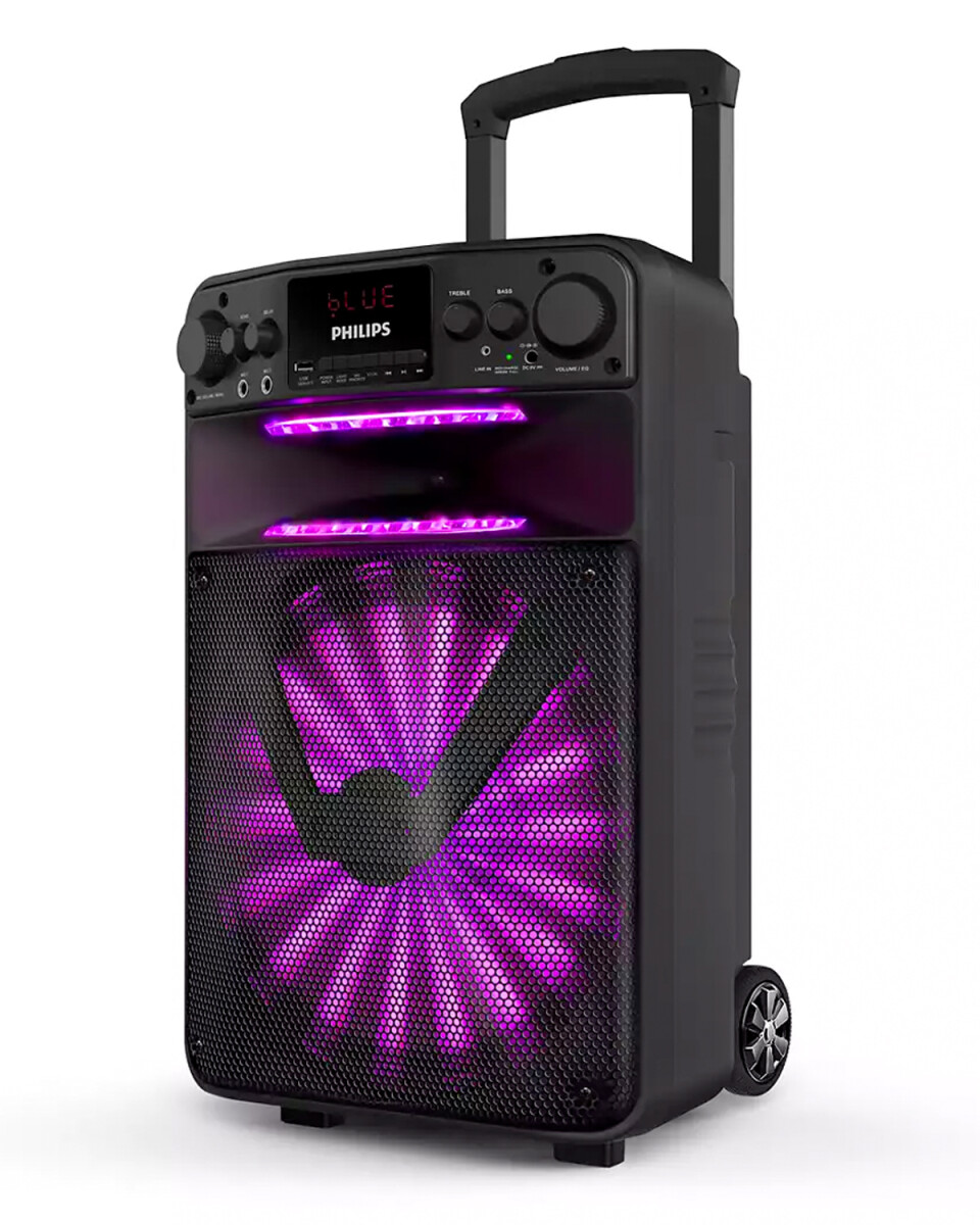 Parlante portátil Philips Party Speaker con Bluetooth y Karaoke 40W 