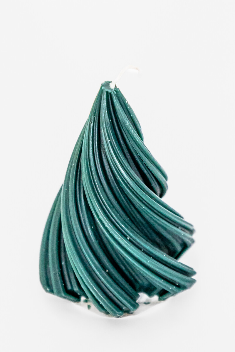 Vela árbol Torneado Grande - Verde 