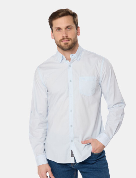 CAMISA LISA Celeste