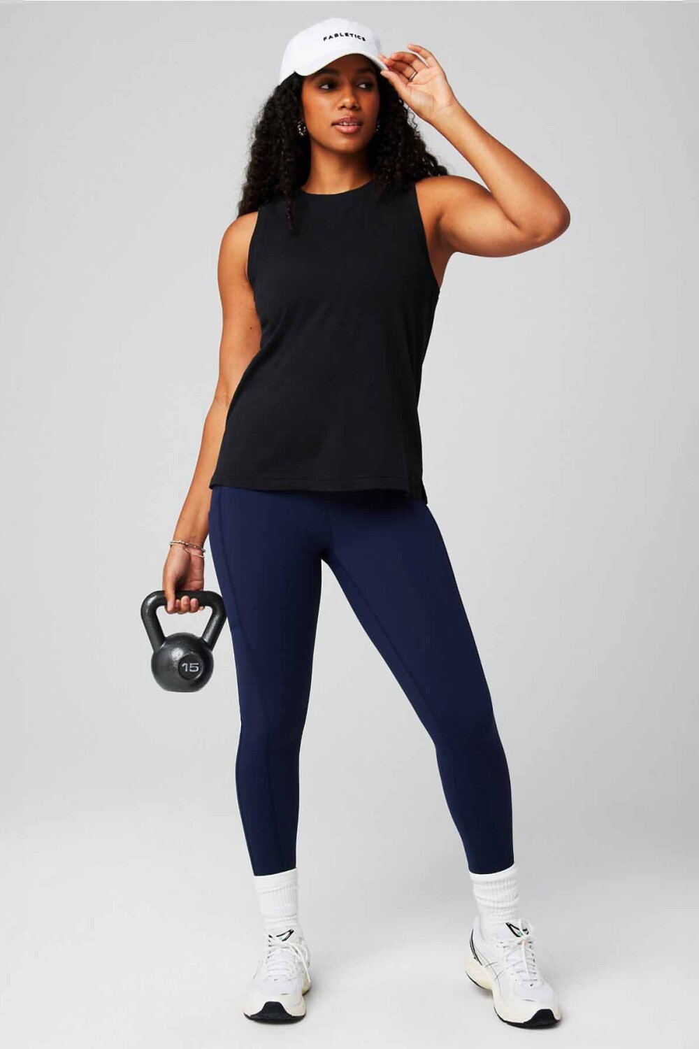Polo Training 100% Cotton Tank Mujer Black