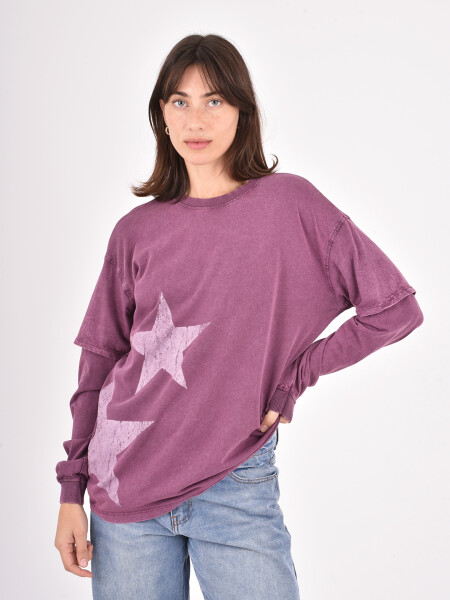 REMERA XELORA BORDEAUX (V)
