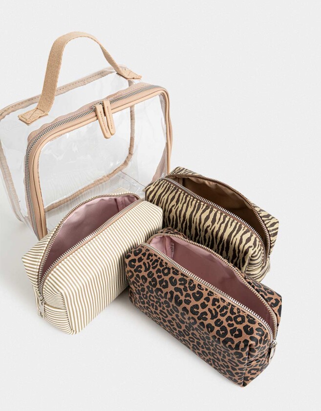 Porta Cosméticos Necessaires - Estampado Animal Print