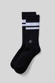 Medias The Everyday Crew Sock Unisex Black / Classic White Stripe