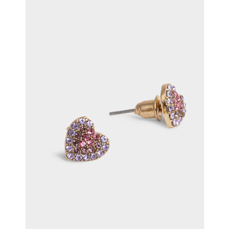 Aros Con Strass Cute Dorado
