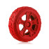 Juguete Perro Rueda Masticable Mordillo Mordedor Dental Variante Color Rojo