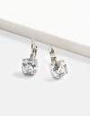 Aros Colgantes Cortos Strass Aros Cortos Cubic - Cristal