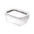 Recipiente Rectangular Dos Broches de 360 ml NEGRO